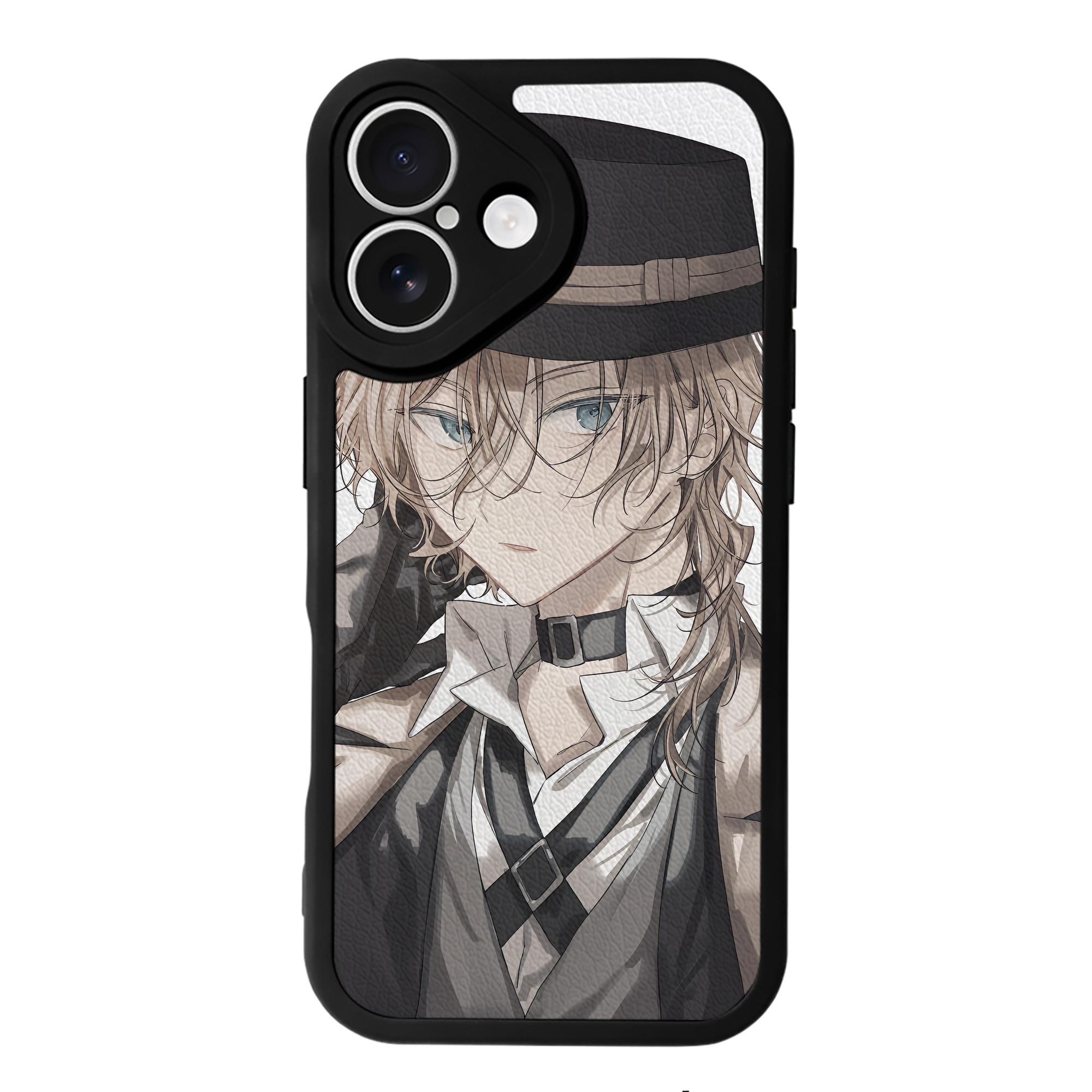 （画像用） 文豪ストレイドッグス Bungo Stray Dogs 【iPhone 16シリーズ対応】シリコンスマホケース（レザー調） 材質：シリコン